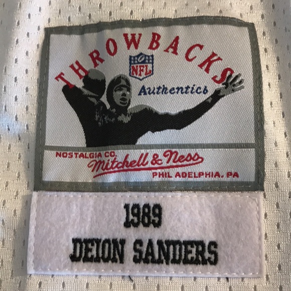 Mitchell & Ness 1989 Deion Sanders Atlanta Falcons Jersey Men’s 3XL NWT Read - Picture 4 of 6